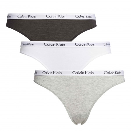 CALVIN KLEIN Textil Pack de 3 bragas clásicas - Carousel 000QD3588E-999