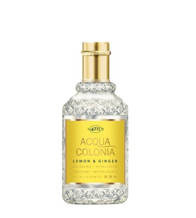Acqua Colonia Lemon&Ginger. Nº4711 Eau de Cologne for UNISEX, Spray 50ml