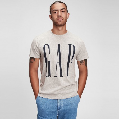 GAP Textil Camiseta con Logo GAP Gris 499950-010