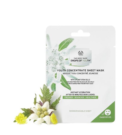 Drops of Youth. THE BODY SHOP Sheet Mask Doy A0X 21ml