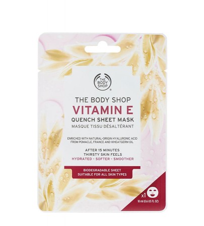 Vitamin E. THE BODY SHOP Sheet Mask Vitamin E A0X 18ml