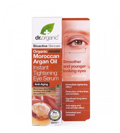 Argán Orgánico. Dr Organic Serum de Ojos de Aceite de Argán, 30ml