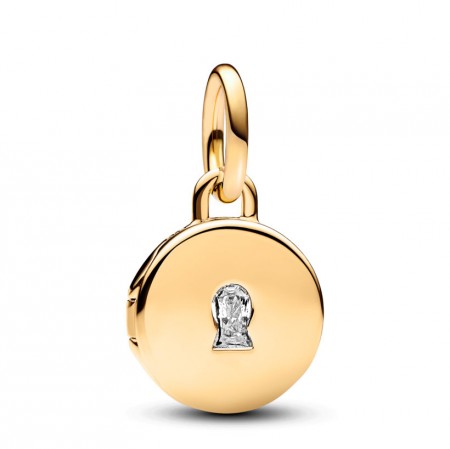PANDORA Joyería Charm Colgante Medalla Grabable que se abre 763066C01