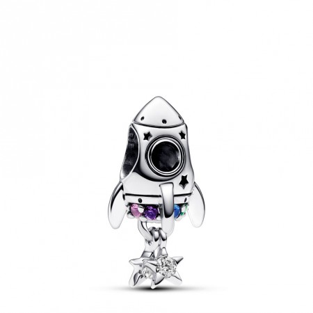 PANDORA Joyería Charm en plata de ley Cohete Amor Espacial​ 792831C01