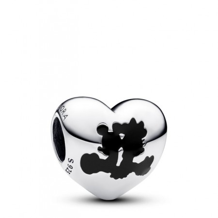 PANDORA Joyería Charm Corazón Mickey Mouse & Minnie Mouse de Disney 793092C01