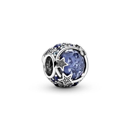 PANDORA Joyería Charm en plata de ley Estrellas Azul Celestial 799209C01