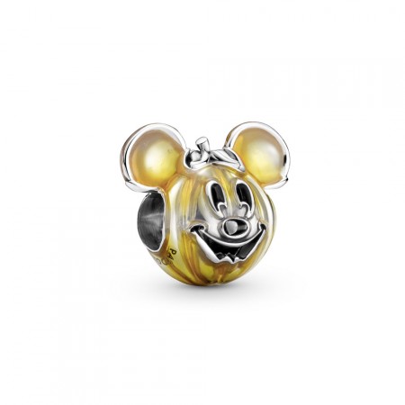 PANDORA Joyería Charm en plata de ley Calabaza Mickey Mouse de Disney 799599C01