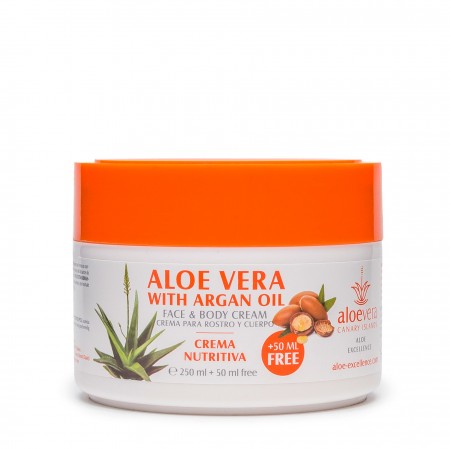 Aloe Vera Canary Islands. ALOE EXCELLENCE Tarro Argan Lux 300ml