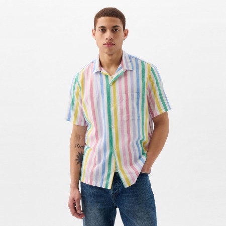 GAP Textil Camisa de Lino Multicolor 855348-089
