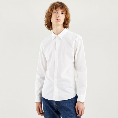 LEVI STRAUSS Textil Battery Housemark Slim Fit Shirt 86625-0002-WHITE