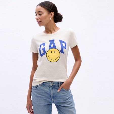 GAP Textil Camiseta Smiley Beige 871317-766