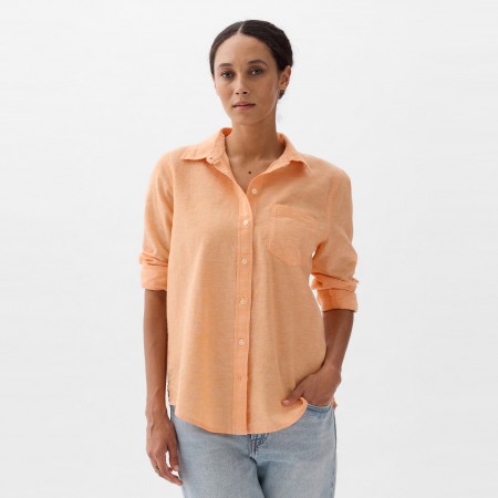 GAP Textil Camisa de Lino Naranja 885287-090
