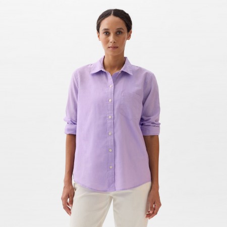 GAP Textil Camisa de Mezcla de Lino 885287-388