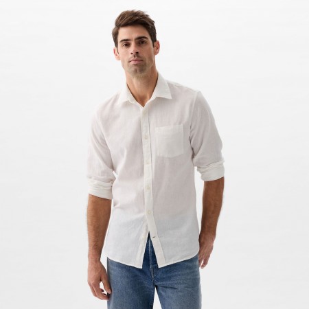 GAP Textil Camisa lino en forma estándar 885302-968