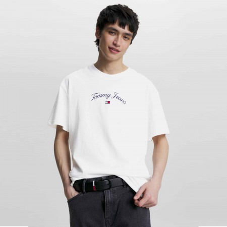 TOMMY JEANS Textil Camiseta Blanca DM0DM16835-YBR