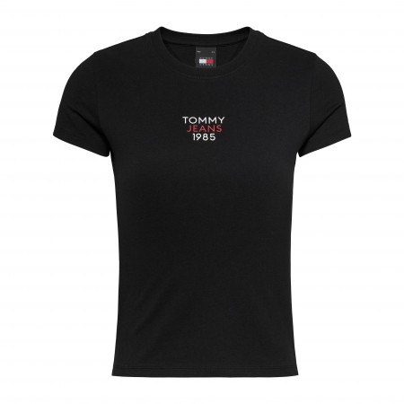 TOMMY JEANS Textil Camiseta Negra DW0DW17357-BDS