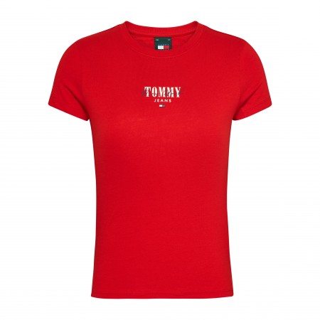 TOMMY JEANS Textil Camiseta Roja DW0DW17839-XNL