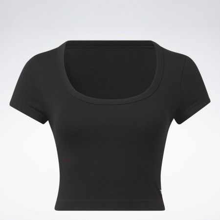 REEBOK Textil Camiseta Negra HT7859-NEGRO