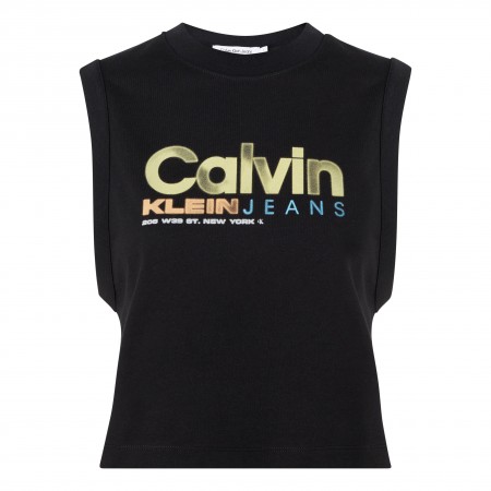 CALVIN KLEIN JEANS Textil Camiseta Negra J20J221359-BEH