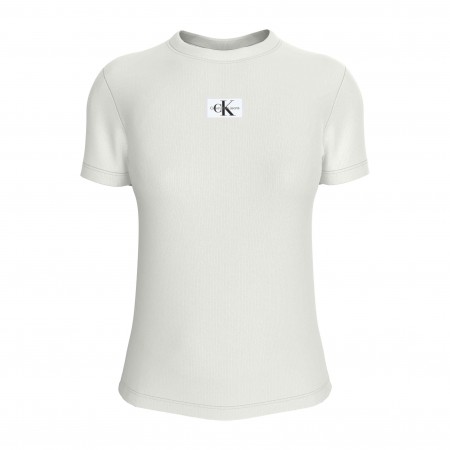CALVIN KLEIN JEANS Textil Camiseta Blanca J20J223358-YAF