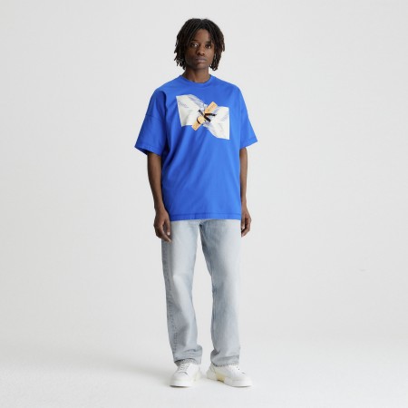 CALVIN KLEIN JEANS Textil Camiseta Azul J30J324013-C6X