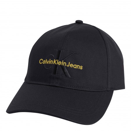 CALVIN KLEIN JEANS Textil Gorra en negro con logo monogram K60K606624-0GN