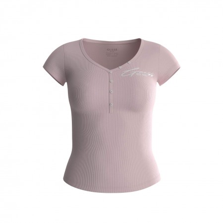 GUESS JEANS Textil Camiseta Rosa W4RP47 K1814-A60W