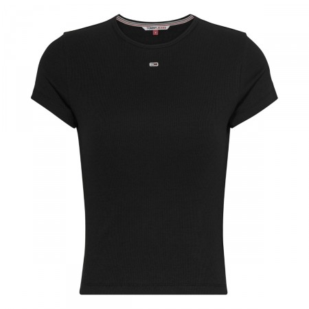 TOMMY JEANS Textil Camiseta Negra DW0DW14876-BDS